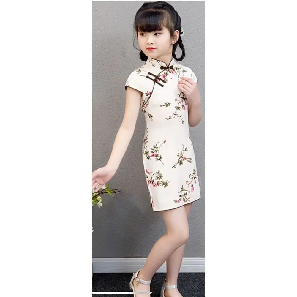 Cheongsam kid floral